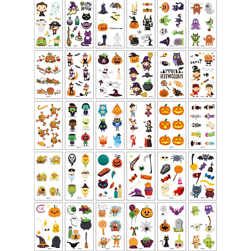 Picture of New scar Halloween tattoo stickers funny horror scar stickers waterproof realistic tattoo stickers 