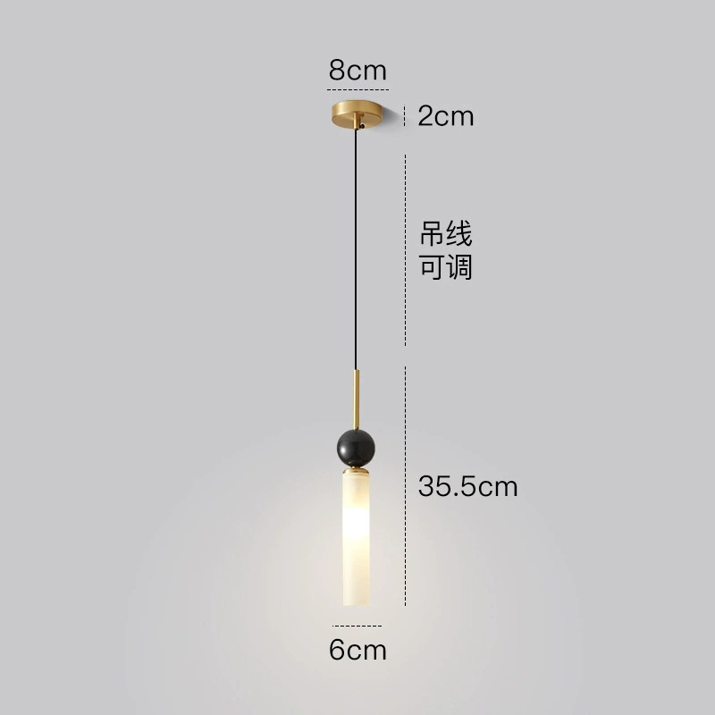 Picture of Nordic Creative Designer Glass Chandelier Advanced Sense Bedroom Restaurant Hotel Homestay Light Luxury Decorative Bar Table Lamp