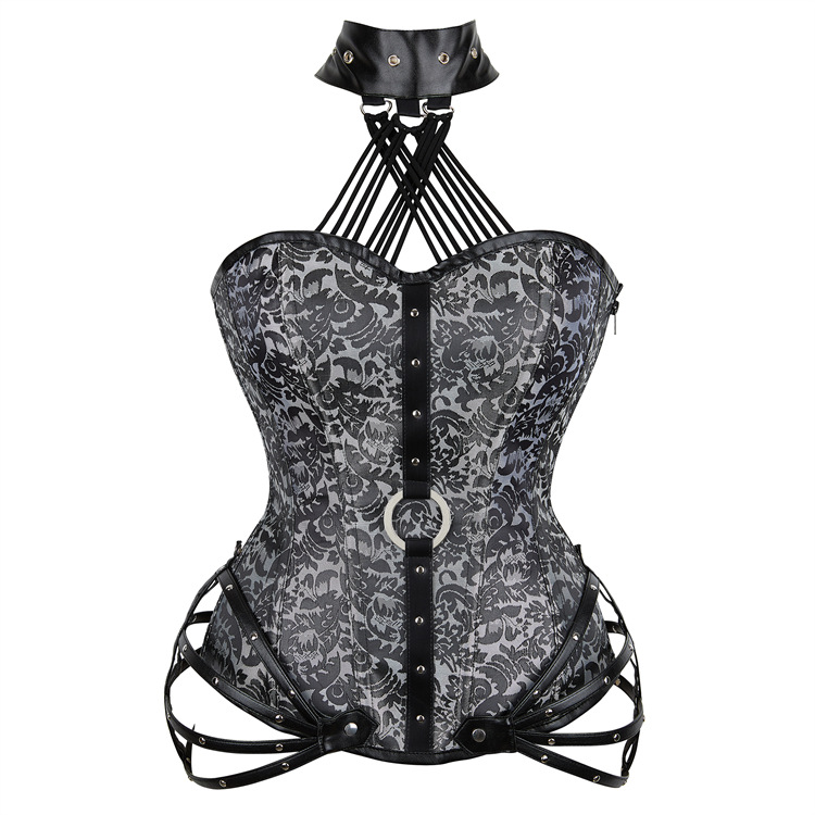 Picture of New Gothic Tube Top Halter 11 Steel Bone Side Zipper Tight Palace Shapewear Cross-Border E-Commerce Supply