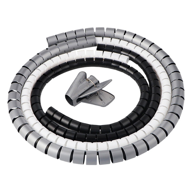 Pe Cable Management Organizer, Cable Wrapping Tube, Cable Bundling Tube, Wire Management Device, Cable Management Accessories