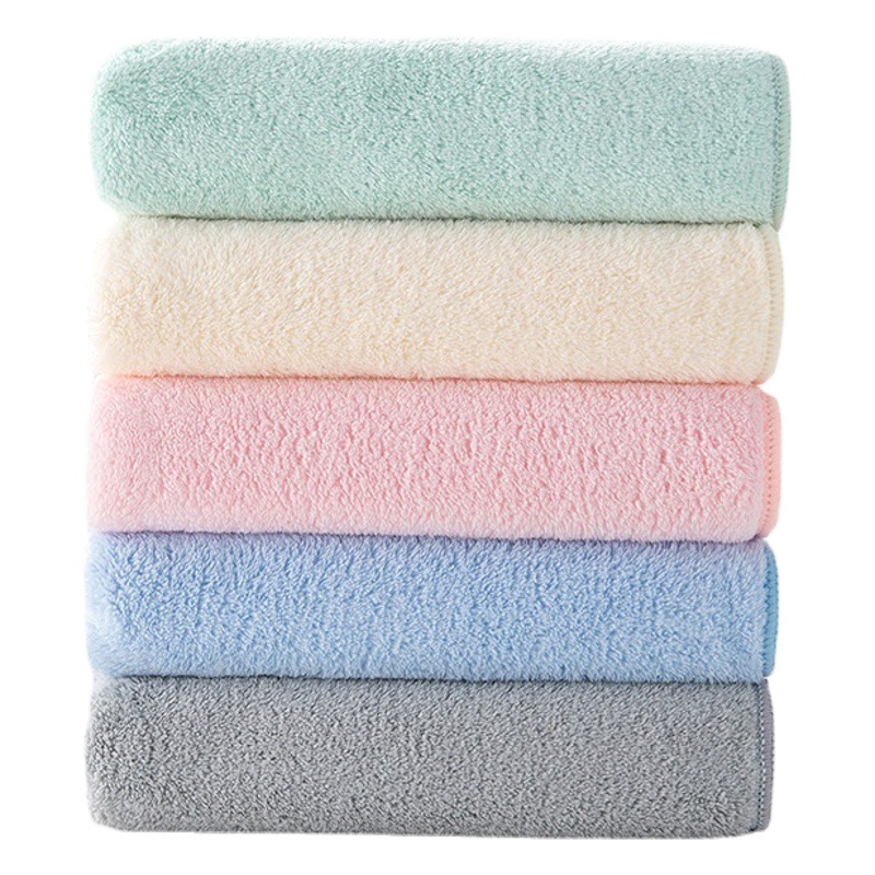 Xiangfeng coral fleece towel thickened soft absorbent face towel household adult children face towel factory wholesale