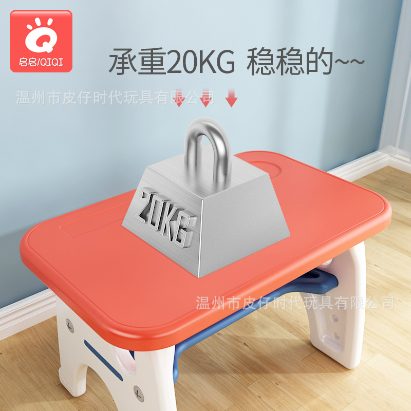 Picture of Children's Learning Table Table and Chair Set Preschool Writing Table Home Economical Preschool Writing Table Single Table