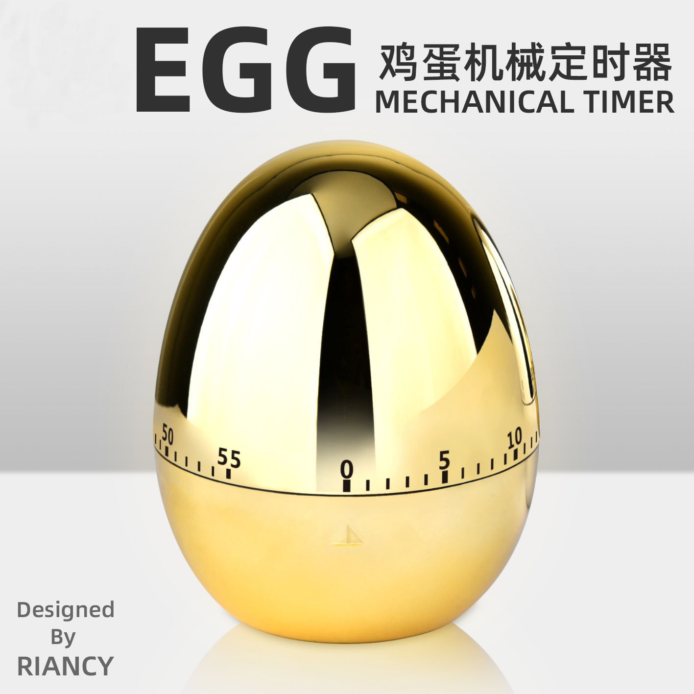 Picture of Egg timer kitchen mechanical countdown timer learning work fitness time manager RB505D