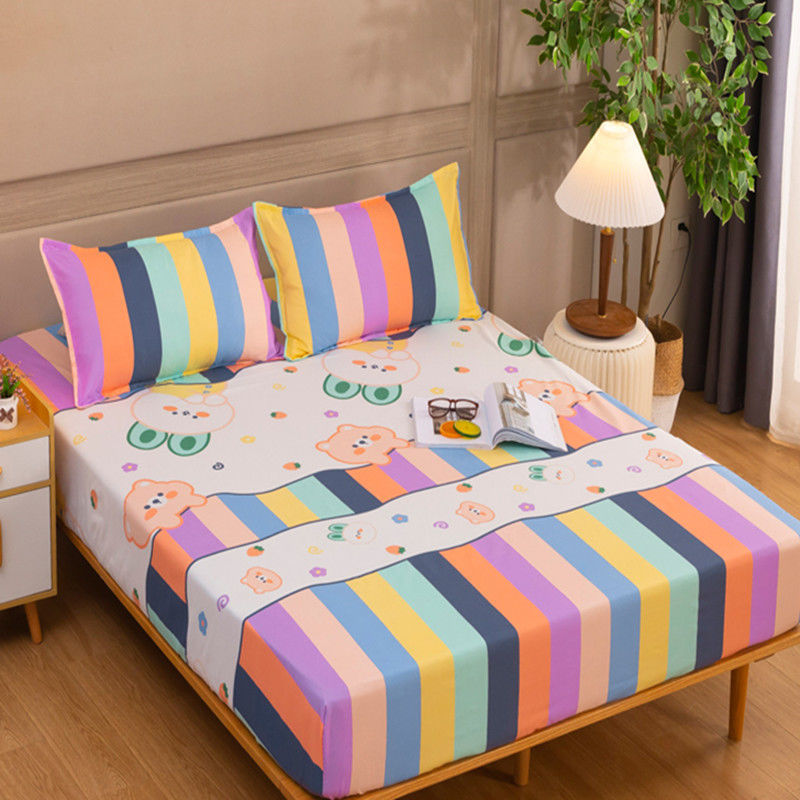 Picture of Printed Fitted Bed Sheets, Simmons Protective Dust Cover, All-Inclusive Elastic Bed Cover, No Pilling, No Shrinkage