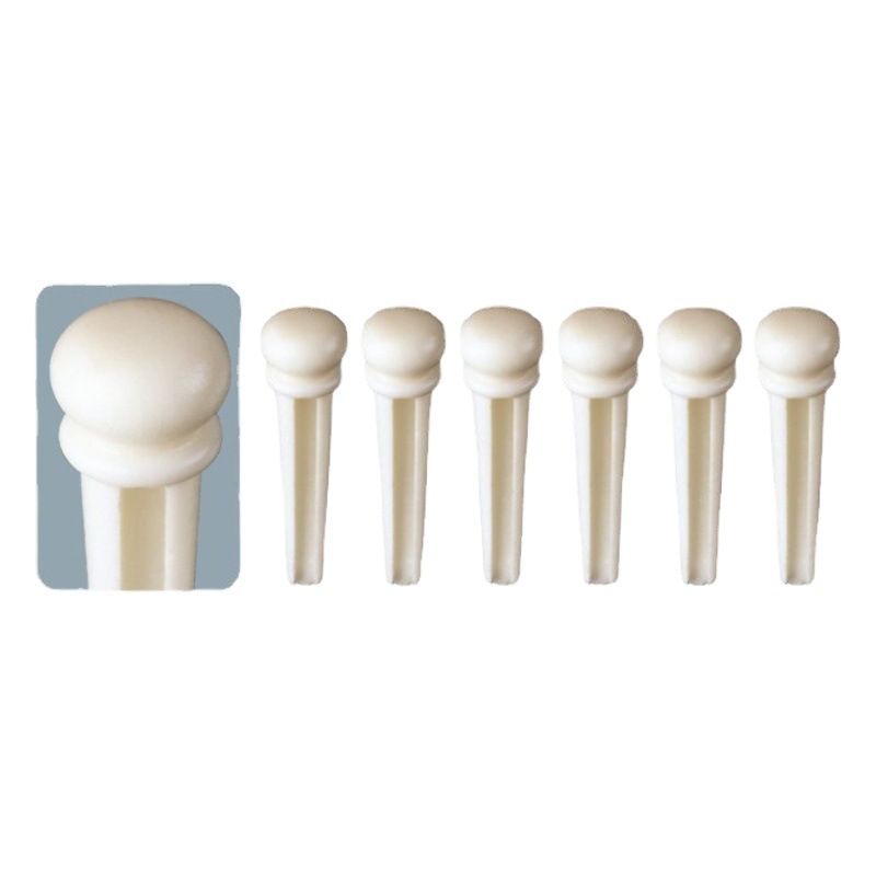 Folk guitar fixed string nail ox bone pressure string column white ox bone string cone guitar string nail string plug musical instrument accessories