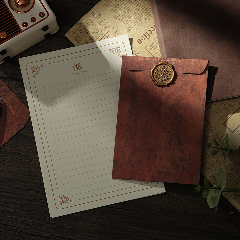 Picture of Retro envelope antique do old creative Kraft paper manufacturers envelope bag storage special paint envelope