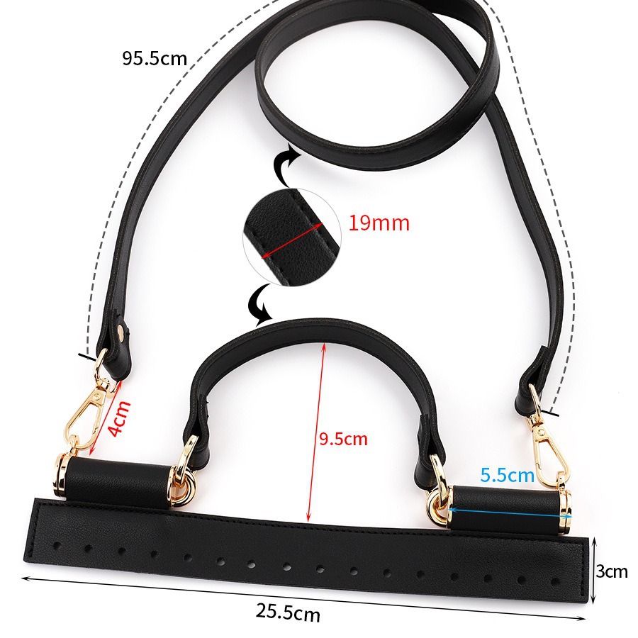 Picture of Guangzhou guest to Korean version of woven flip bag accessories handmade diyPU bag cover handle diagonal bag with suit