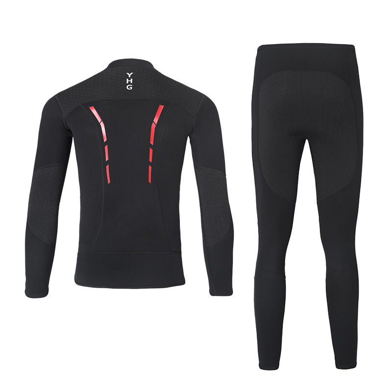 Picture of 3mm Diving Suit Couple's Split Diving Suit Cold-proof Warm Top Pants Snorkeling Surfing Winter Swimsuit suit