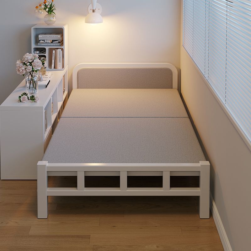 Folding bed single bed home simple office small bed dormitory lunch break adult nap rental house iron bed