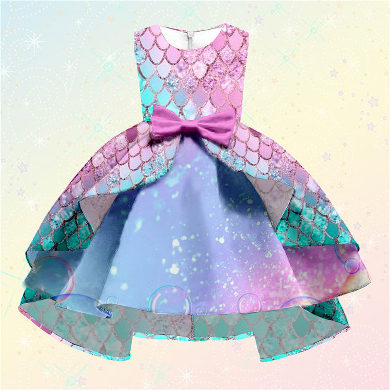 Picture of European and American New Elegant and Fashionable Female Princess Skirt European and American Style Girl's Fashionable Skirt with Puff Sleeves Lolita