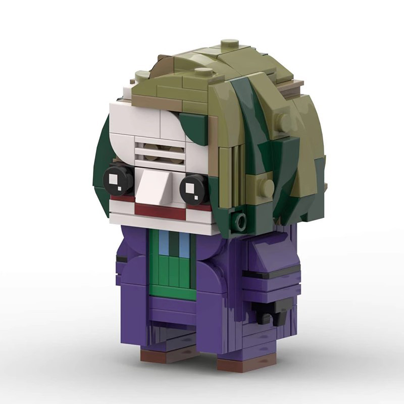 Picture of Compatible with Lego MOC domestic building blocks square head Batman trilogy creative clown style clothes assembly model