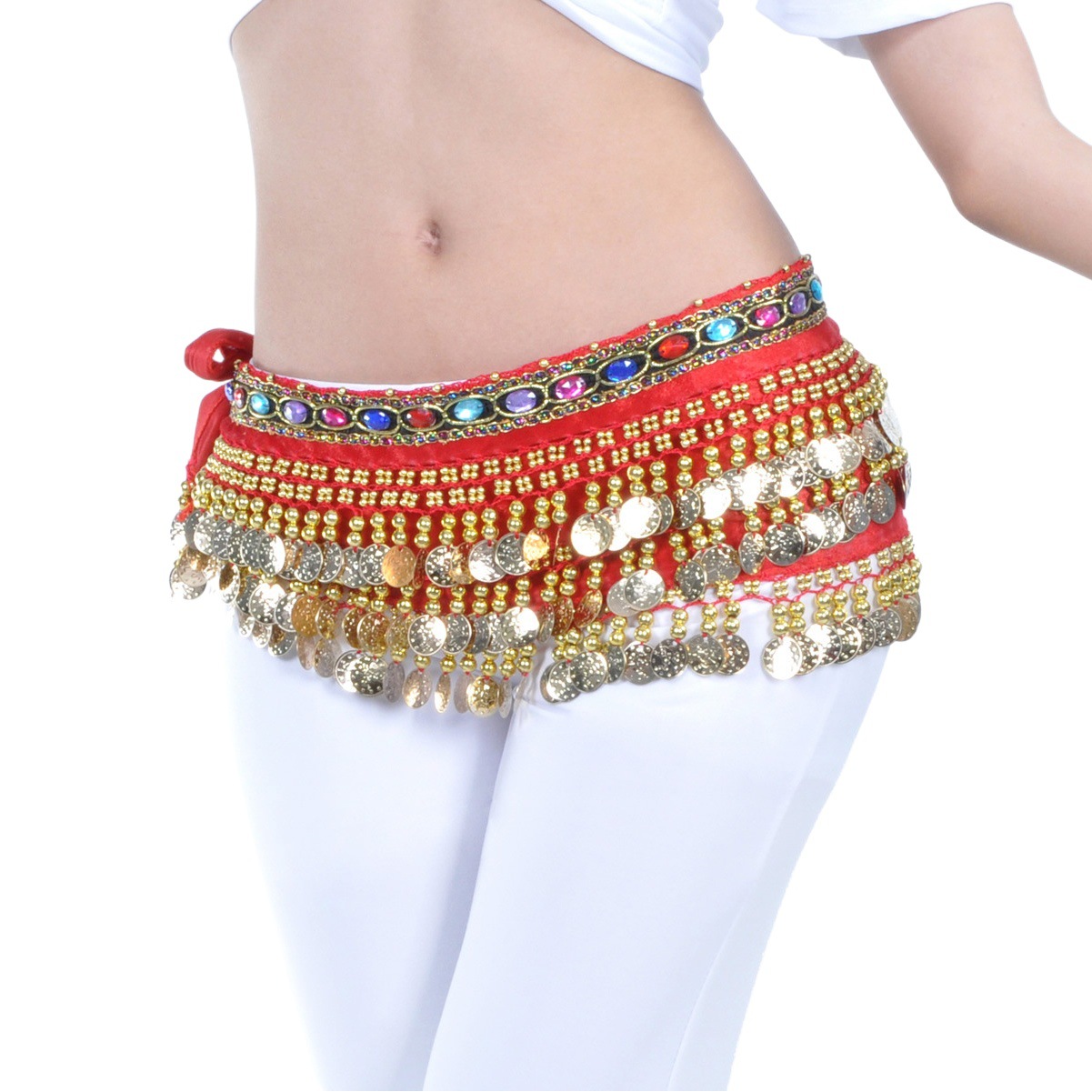 228 Coin Color Diamond Waist Chain Affordable Belly Dance Hand Hook Craft Waist Chain Belt Source Factory Primary Supply