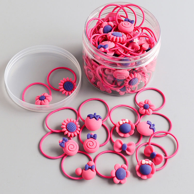 Picture of Children's hair rope hair ring does not hurt the hair of Korean baby girl rubber band hair rope headdress cute girl hair accessories