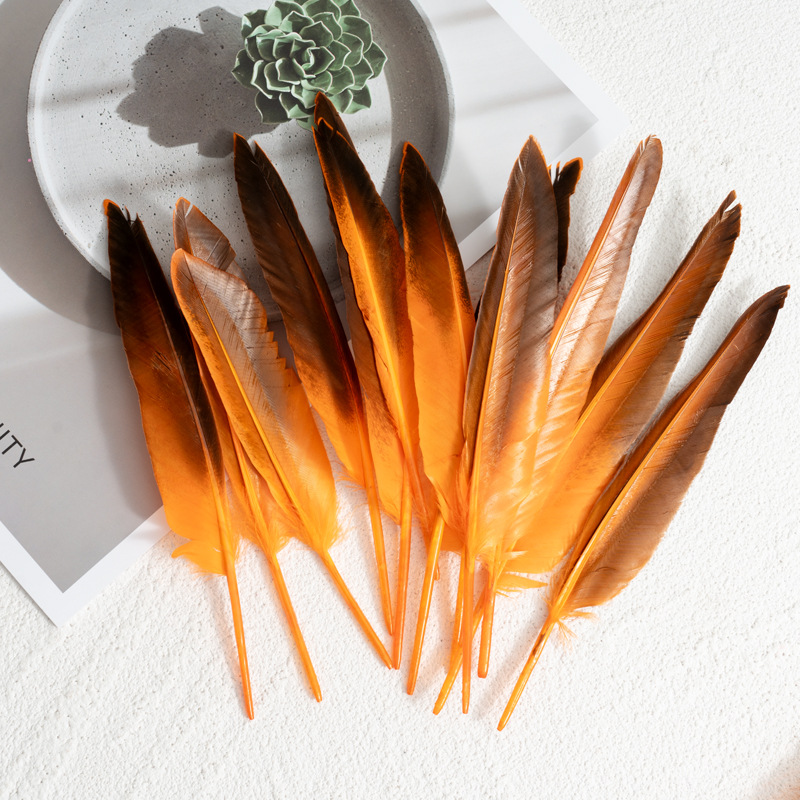 Picture of Feather Factory Wholesale Colorfulful Duck Feathers Hard Real Duck Feather Feather Pen Devil Wings DIY Handmade Materials