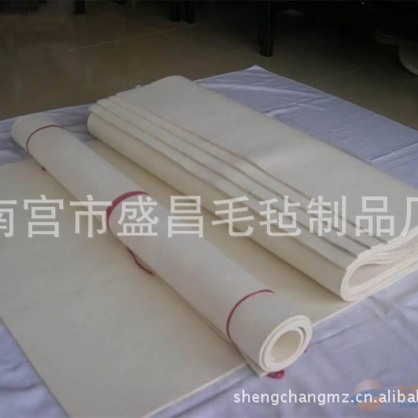 Bulk supply of high density mechanism wool felt 3 inch thick -50 inch thick wool felt