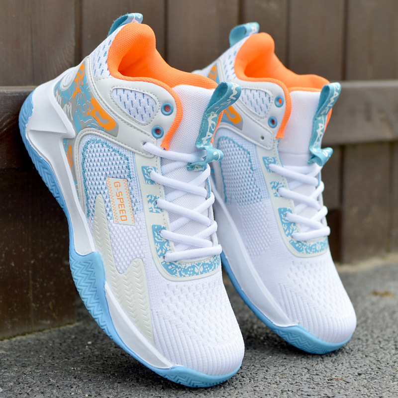 Basketball shoes men's shoes 2024 new breathable mesh high-top men's sneaker student sneakers in stock a generation of hair