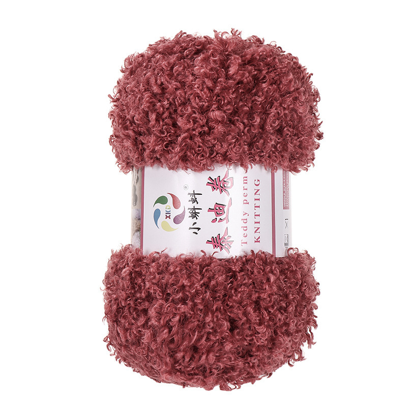 Picture of Wholesale Teddy Curly Wool Loop Thread Handmade DIY Loop Velvet Crochet Thread Hand Knitted Scarf Doll Thread