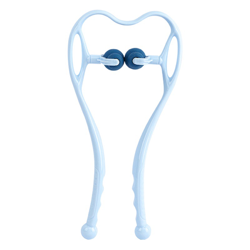 Neck Clamp Manual Cervical Massage Neck Clamp Multi-Roller Rotatable Shoulder, Neck, Leg, Abdominal Relaxation Massager for Home Use