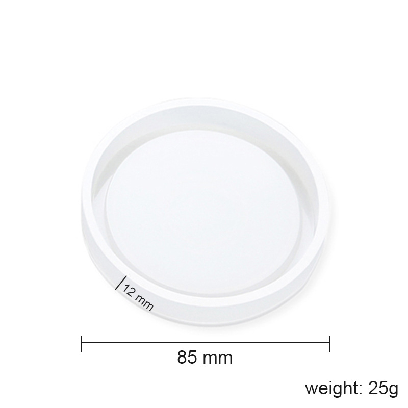 Picture of Glue Dripping Mold Round Hexagonal Square Coaster Handmade Crystal High Permeable Resin Silicone Mold Ornaments