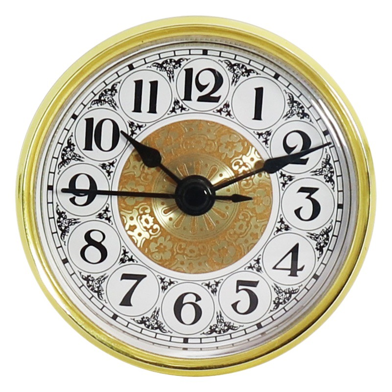 Cross Border in stock Diameter 70mm Quartz Chassis Inlaid Quartz Clock Head Crystal Watch Accessories