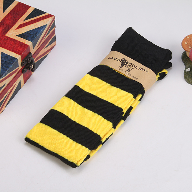 Picture of Spring Japanese Women's Socks All-match Striped Long Socks cosplay Anime Over-the-Knee Socks