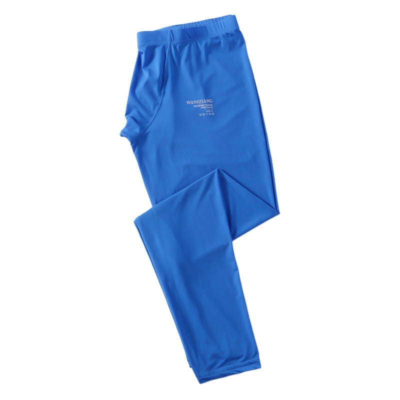 Online celebrity live new men's solid color slim warm pants stretch can be worn outside winter sweat-absorbing cotton long pants wholesale