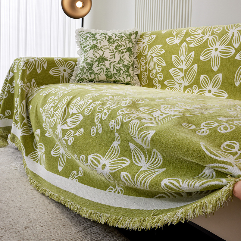 Chenille Sofa Towel Cover Cloth All-inclusive Universal Four Seasons Universal Advanced Sofa Cushion Cover Anti-slip Cover Blanket Anti-cat Scratch