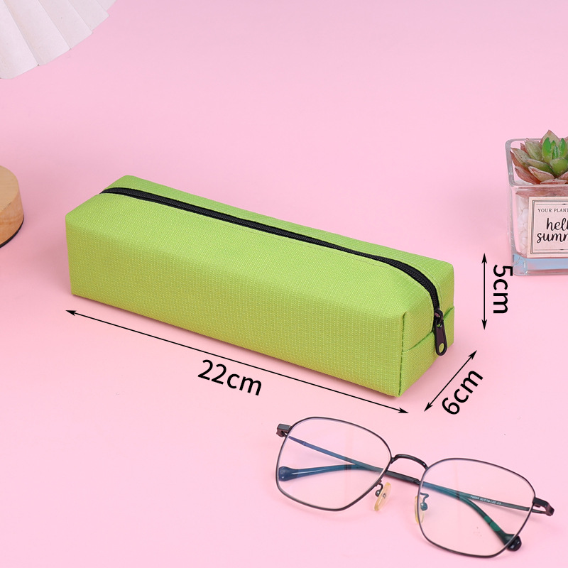 Picture of Simple Large-Capacity Pencil Bag for Boys and Girls, Stain-Resistant Pencil Box, Student Square Pencil Bag, Customized Promotional Pencil Box
