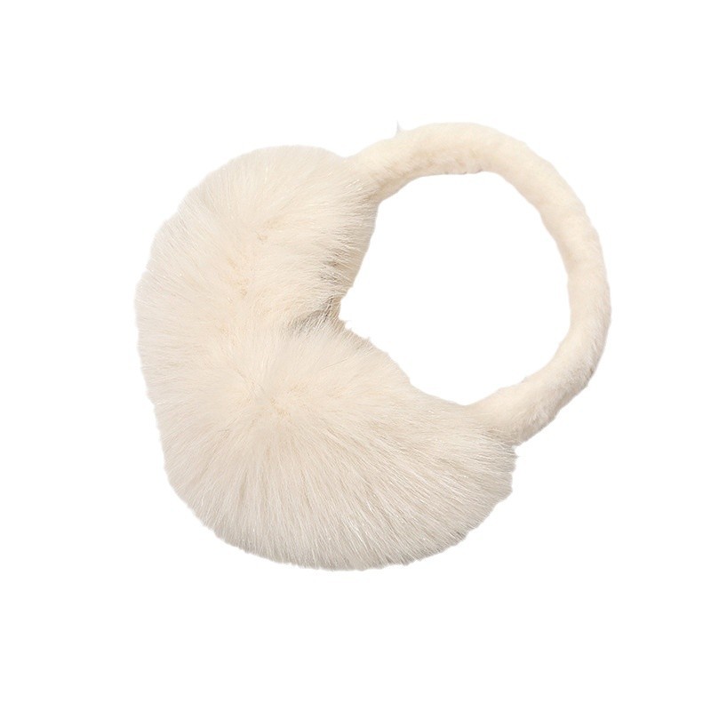 Picture of Northeast Tourism Plush Earmuffs Women's Winter Cute White Warm Anti-freeze Warm Ear Cover Ear Cover All-match Ear Cover