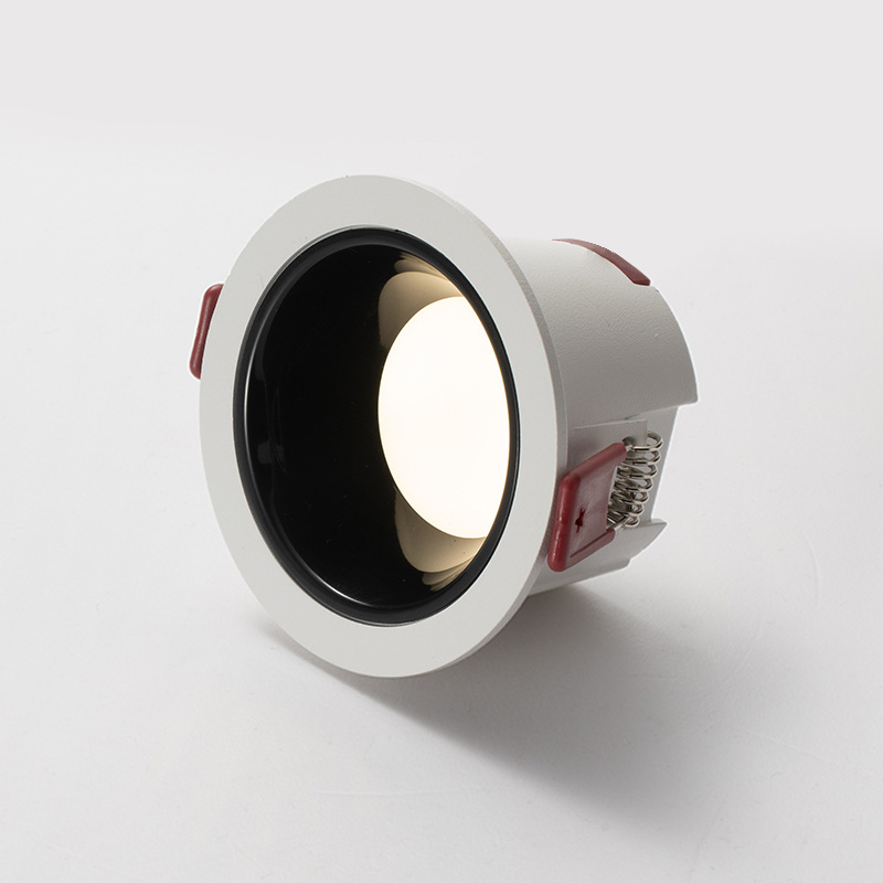 Picture of Downlight Embedded Deep Anti-glare Household Ultra-thin COB Downlight Three-color Variable Light Barrel Lamp Anti-Vertigo ceiling lamp