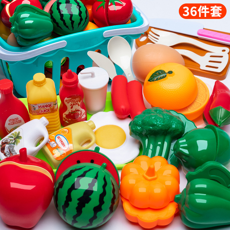 Picture of Children's Kitchen Educational Toys suit Boys and Girls Play Home Simulation Kitchenware Induction Cooker Cooking Rice Stir-fry Chicing Music