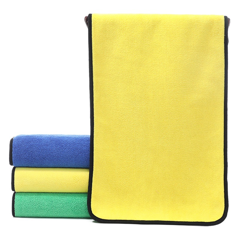 Car Cleaning Towel Double-sided Coral Fleece Cleaning Towel Thickened and Extra-large Cleaning Rag Absorbent No Marks Car Washing Towel