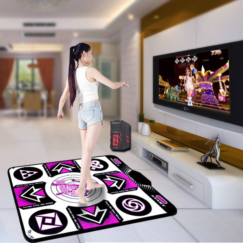 New Dance Mat for Single Computer, Thickened Home Weight Loss Dance Machine, Supports Downloading Yoga Aerobics