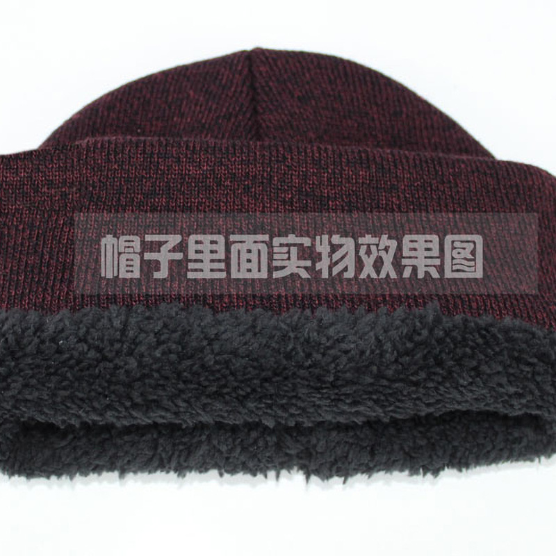 Picture of Cross-border exclusive winter Amazon European and American wool scarf thickened warm knitted hat scarf gloves three-piece set