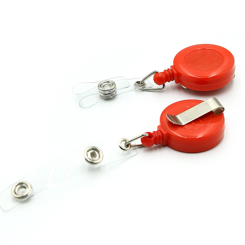 Picture of Cross-Border Retractable Plastic Badge Holder with Retractable Buckle, Id Card Holder with Lanyard, Easy-To-Use Work Badge, Multifunctional