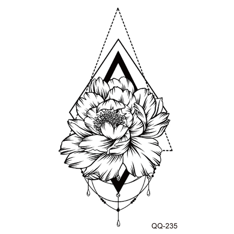 Picture of New waterproof small fresh tattoo stickers color black and white 1000 can be any combination of manufacturers wholesale