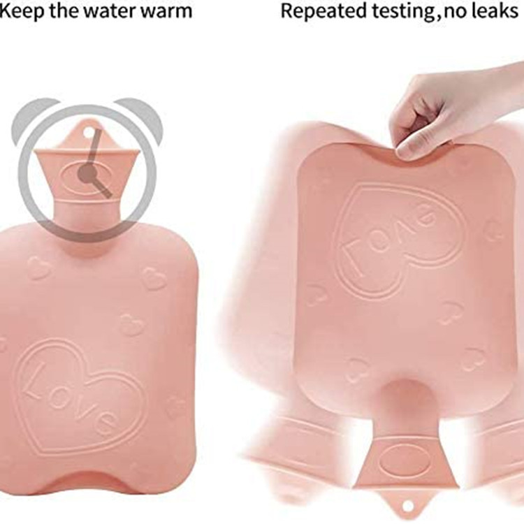 Picture of Three-piece hot water bag with cloth cover water injection waist warming belly warming Kaola belt PVC hot water bag warm belt
