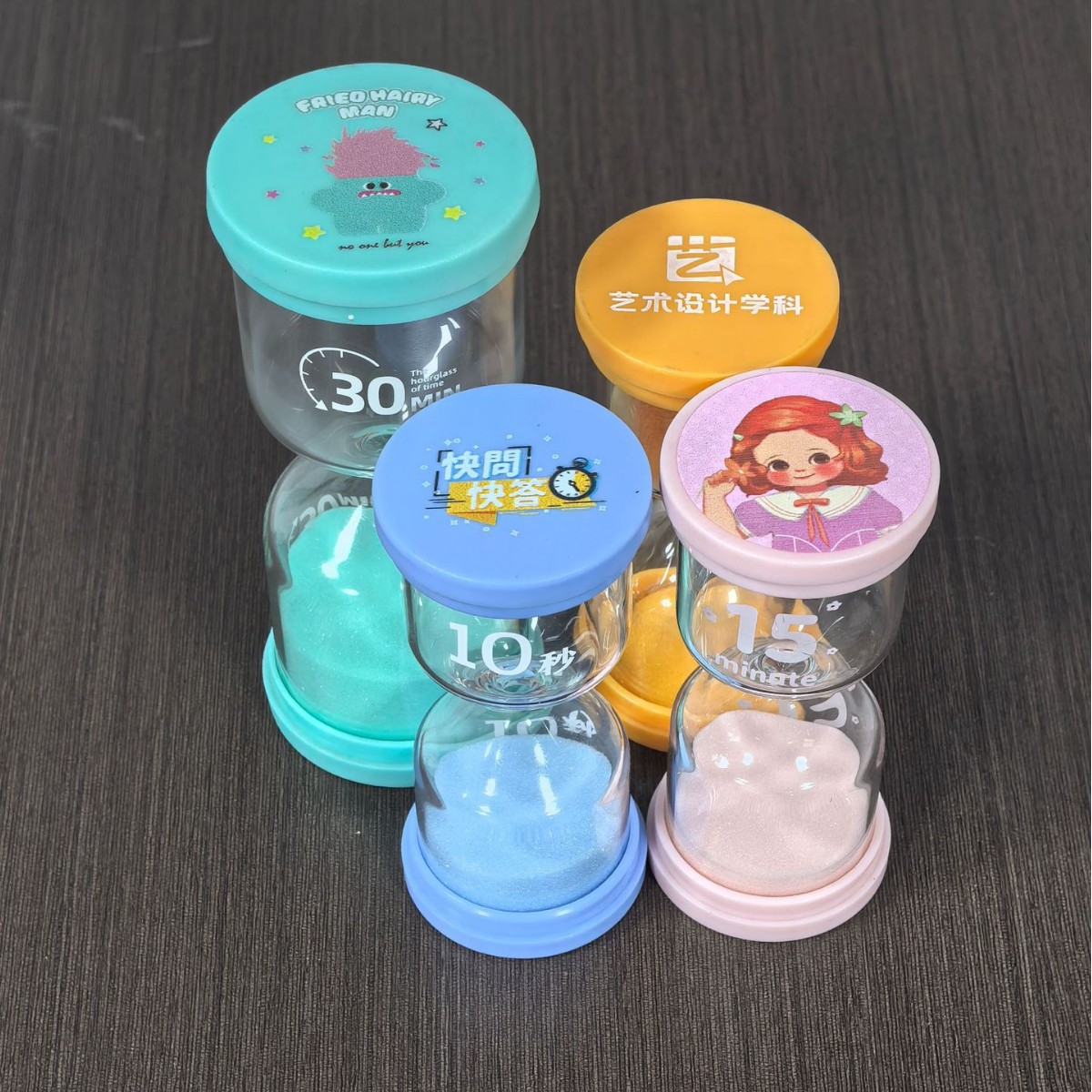 Picture of Student children's time hourglass gift ornaments 15/30/60 minutes timer kindergarten gift