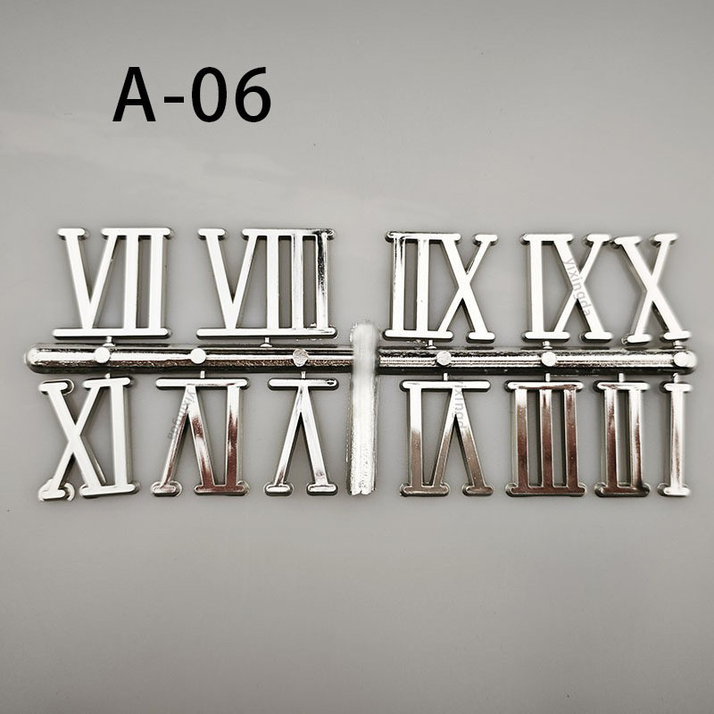 Picture of in stock Direct Supply 3CM Clock Digital Arabic Gold Silver Black Three Color Electroplated Clock Accessories Letter Number