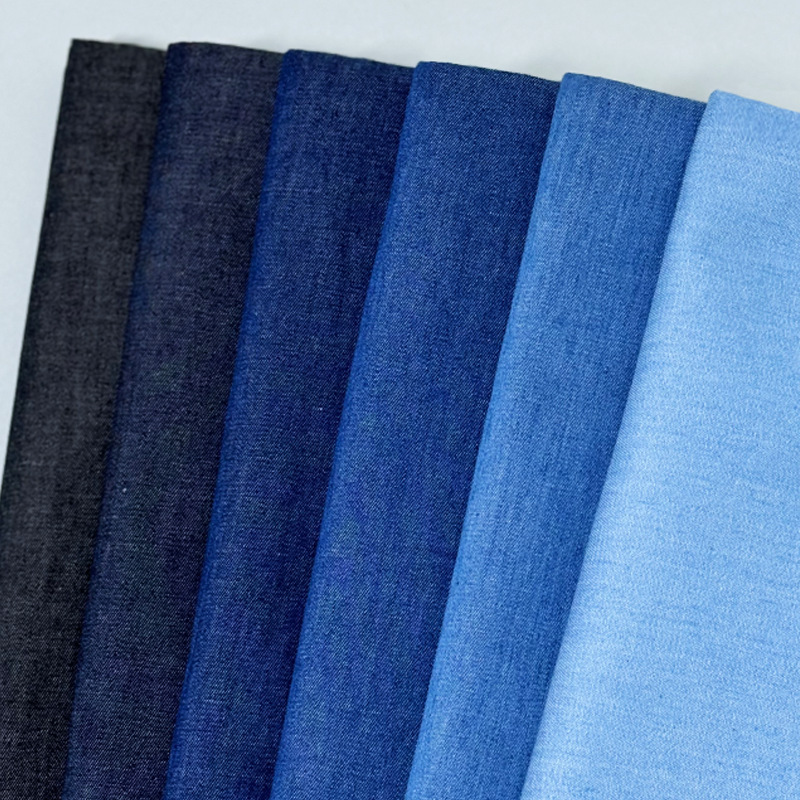 Picture of in stock Cotton Plain Non-Ellitic 32x 32 Denim Fabric Washed Cotton Garment Handbag Shoes Hat Denim Fabric