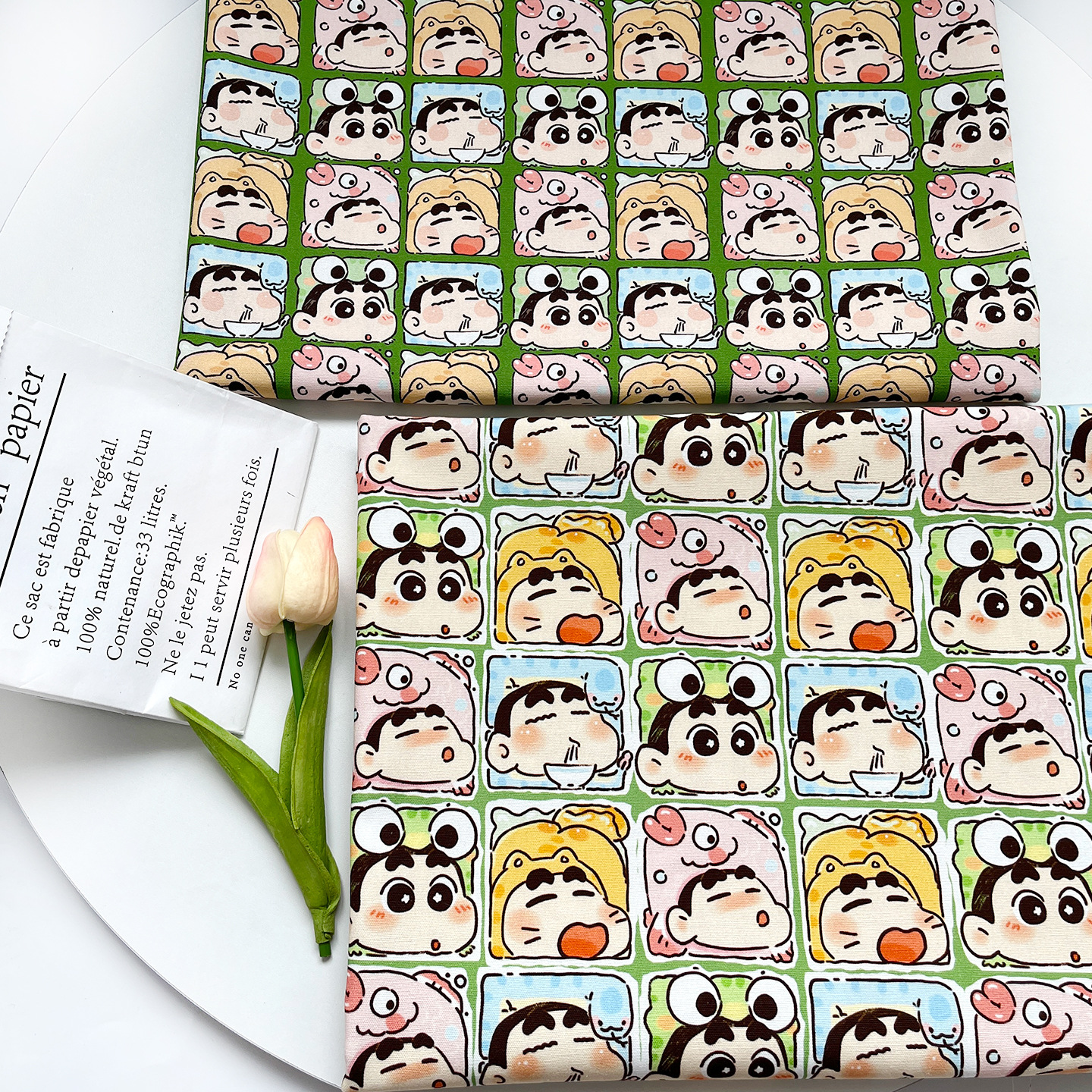 Picture of Crayon Shin-Chan 1.5m Piece of Pure Cotton Canvas, Width 1.0m Price, Bag, Jacket, Vest, Handmade DIY Fabric
