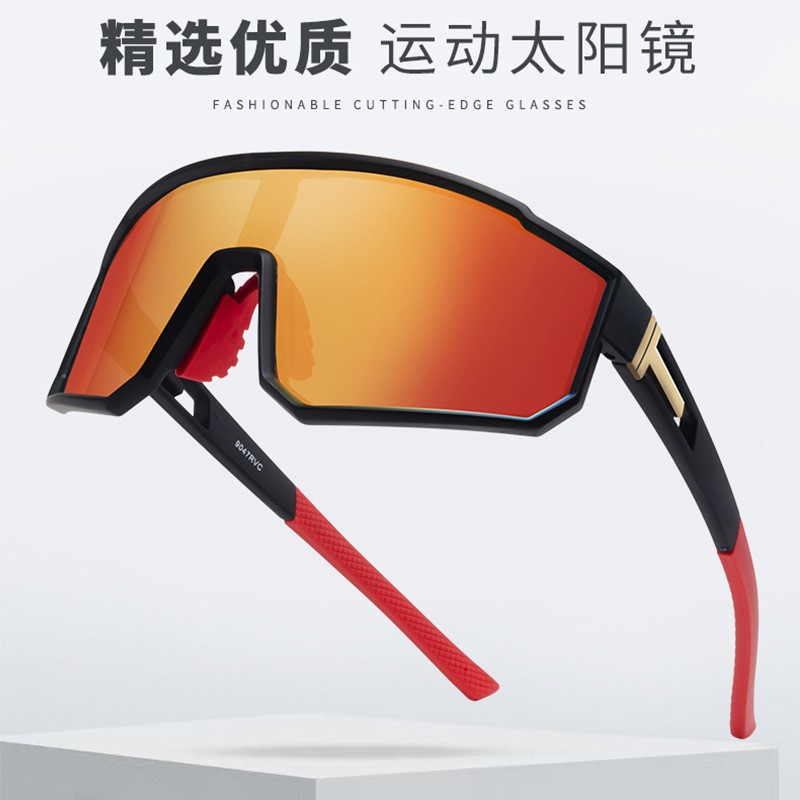 Picture of New European and American Big Frame Riding Glasses Men's Outdoor Sports Windproof Sunglasses Women's Mountaineering Goggles Ski Goggles