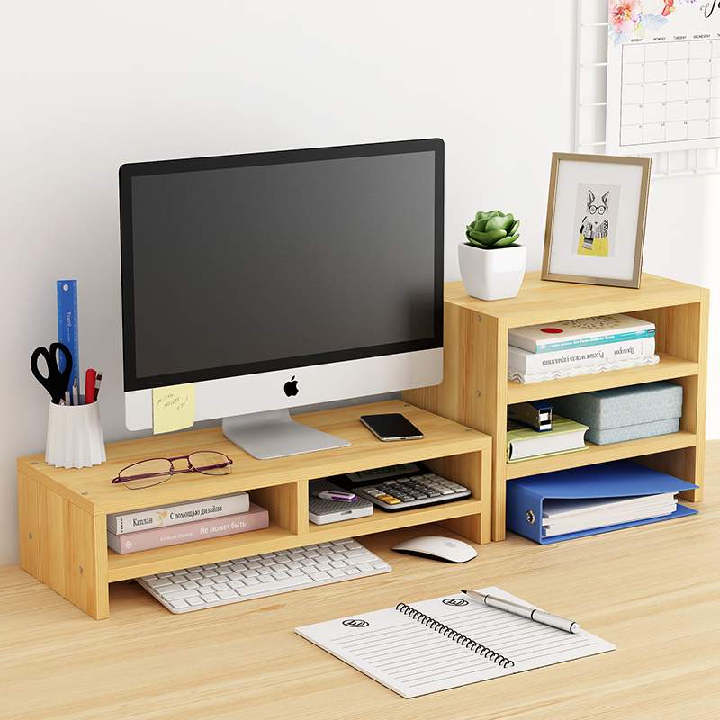 Wholesale Computer Monitor Stand Riser Desktop Storage Rack Office Desk Organizer