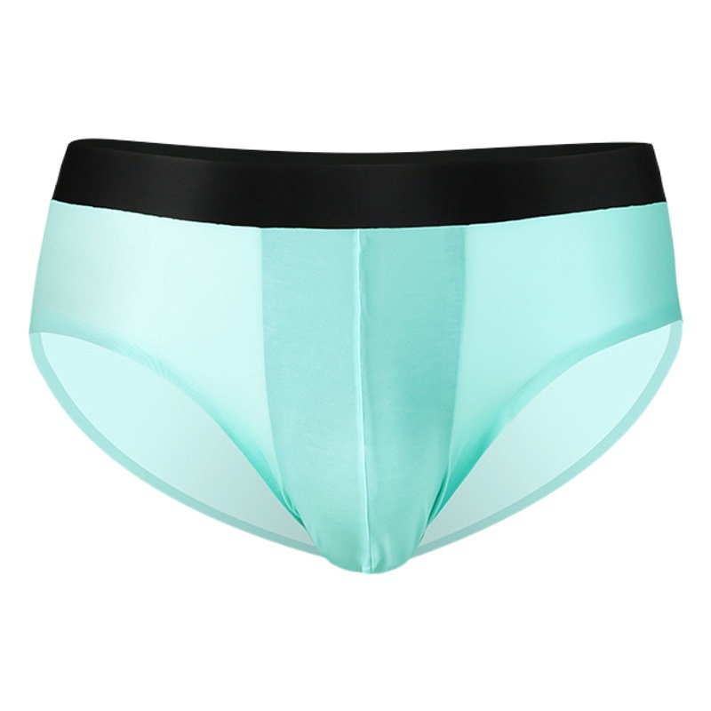 Austrian element underwear men's ice silk seamless ultra-thin summer breathable men's briefs transparent sexy underpants
