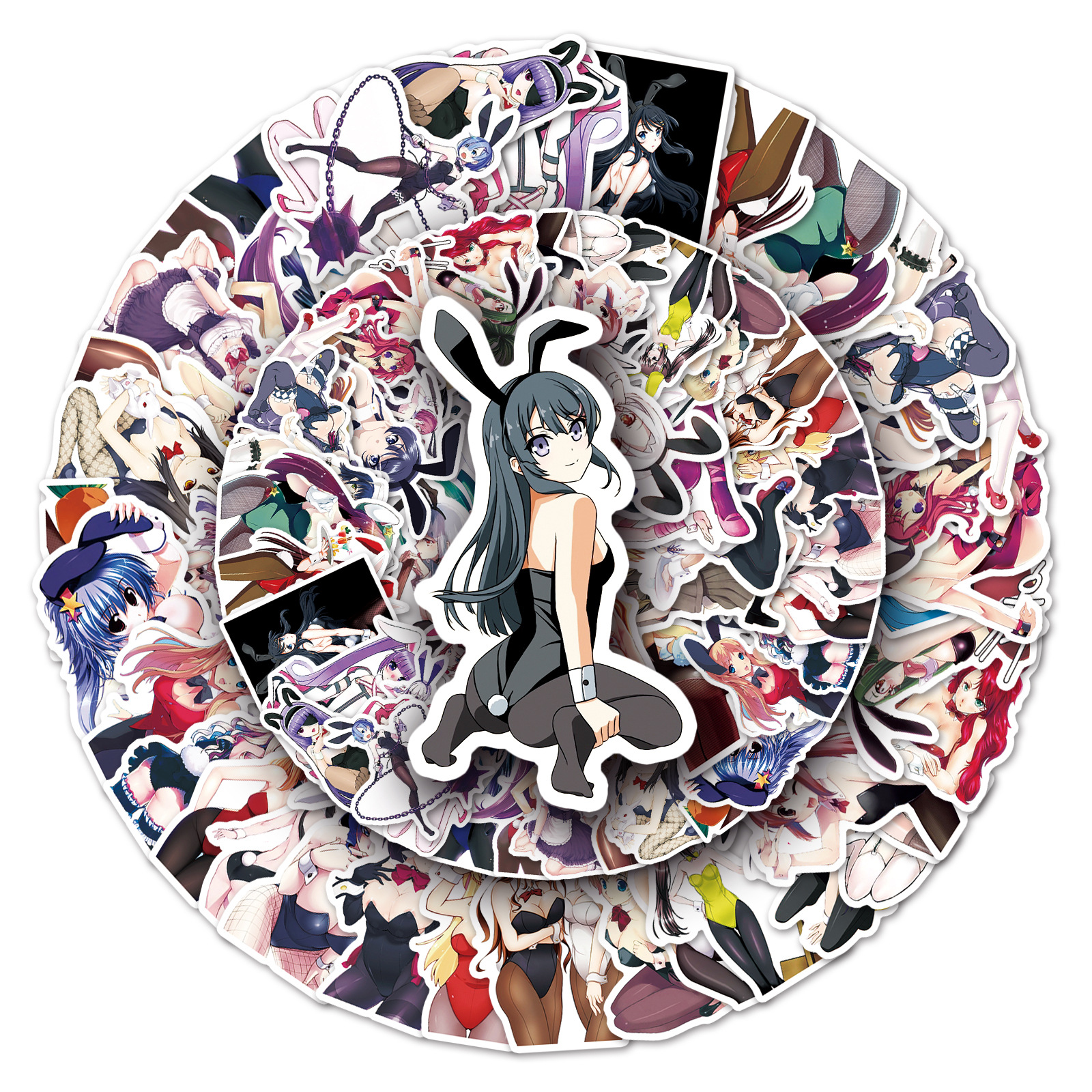 Picture of 61 bunny sexy graffiti stickers refrigerator car trunk bicycle mobile phone waterproof cartoon stickers