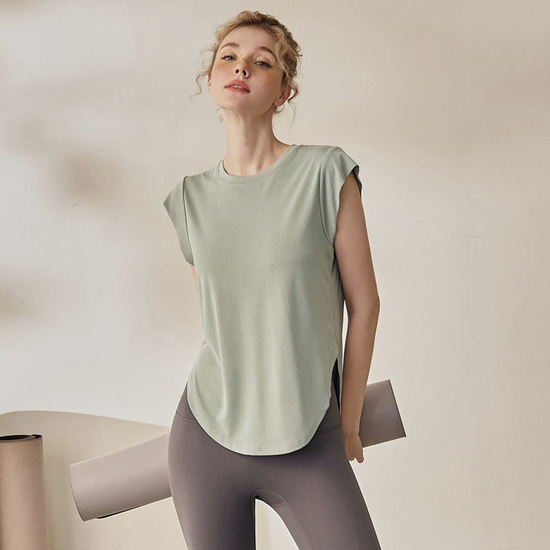 Naked Yoga Clothing Women's Summer Thin Short-sleeved Pilates Top Professional Running Fitness Sports T-shirt