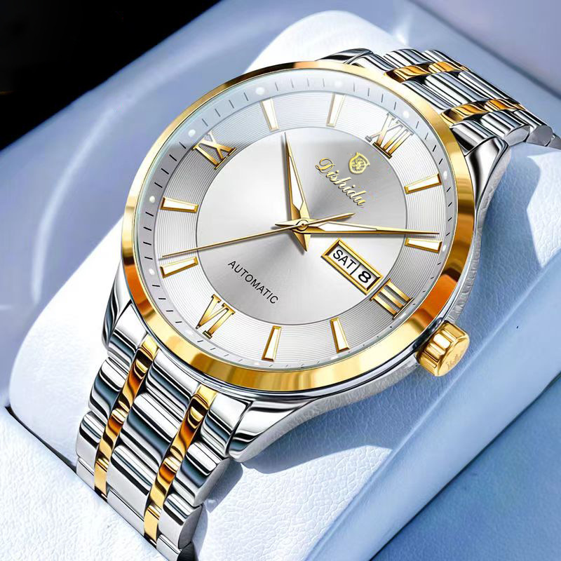 Picture of New non-automatic mechanical watch men's watch waterproof luminous calendar trembles live explosions a generation of hair