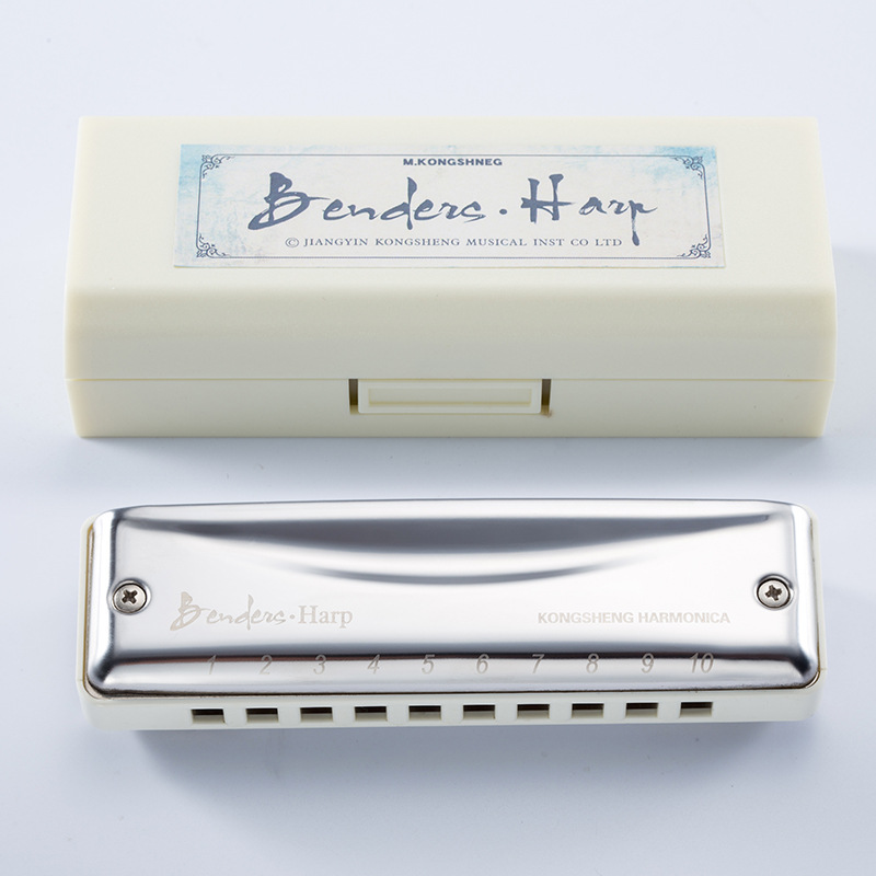 Picture of 10 Hole Blues Harmonica Hole Sound Adult Professional Blues Musical Instrument Beginners Practice Beginners Easy to Learn Harmonica