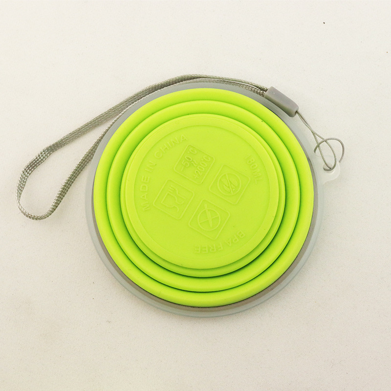 Picture of Silicone Foldable Cup, Large Diameter 320ml, Round Portable Cup, Factory Direct Sales Silicone Foldable Cup