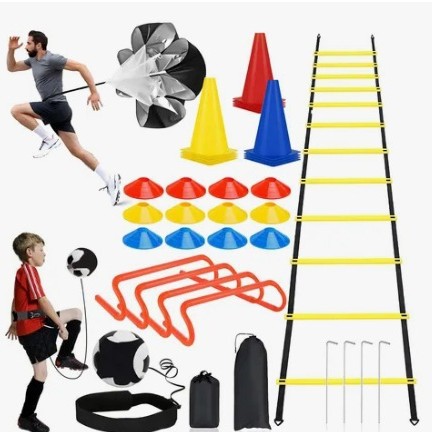 Cross-border Agile Ladder suit Rope Ladder Training Ladder Logo Plate Resistance Umbrella Soccer Training Equipment